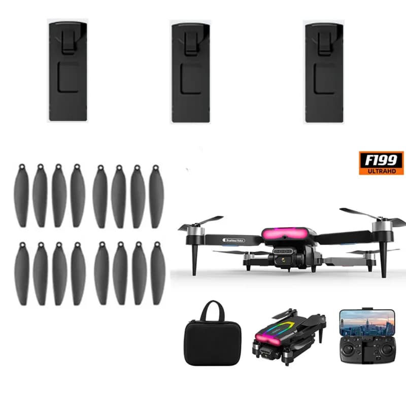 F199 Brushless RC Drone Spare Parts 3.7V 1800mah Battery/Elica For F199 RC Drone Pale Battery F199 Accessory F199 RC Toy