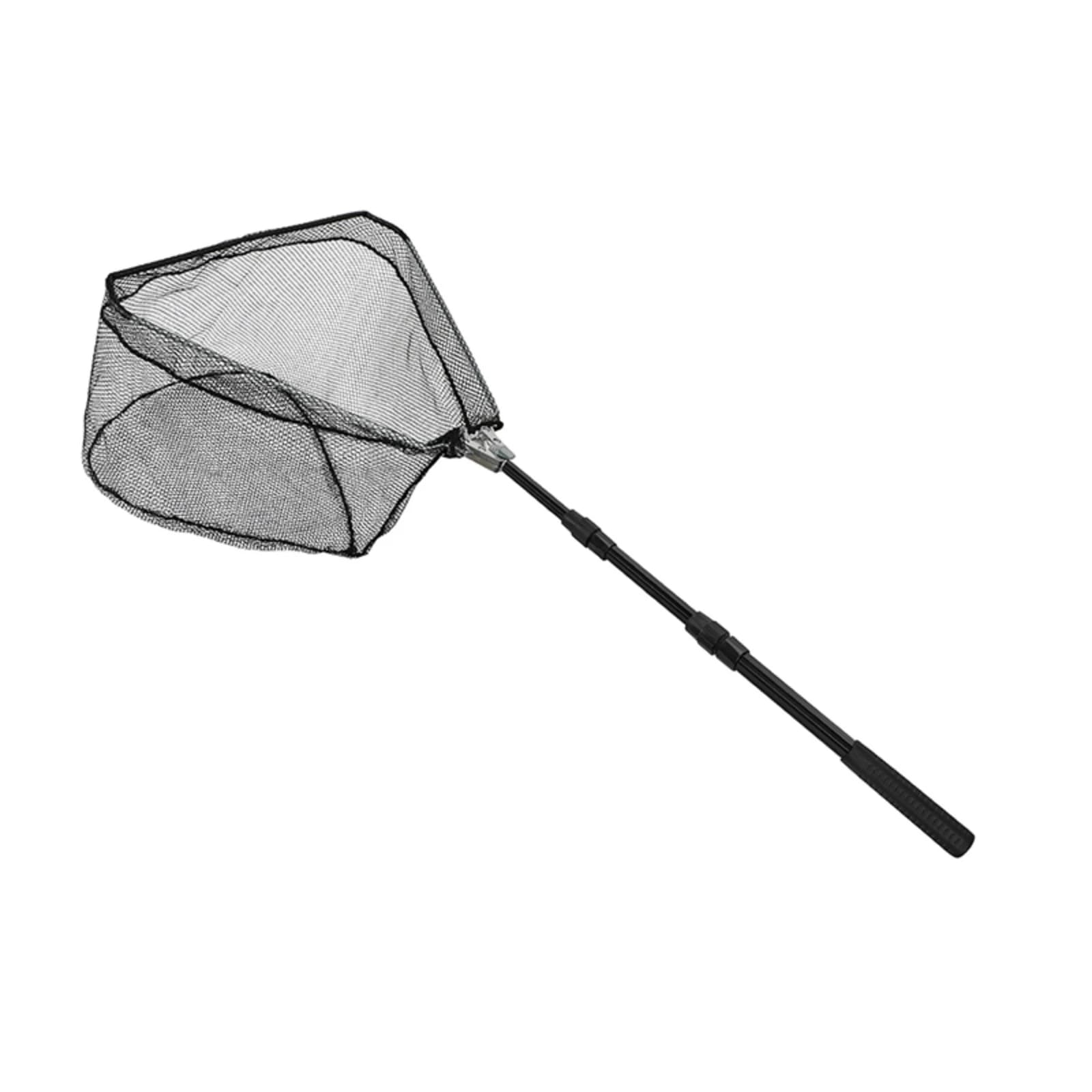 SANLIKE 119 centimetri di Alluminio Rete Da Pesca Maniglia Palo Portatile Retrattile Palo Triangolo Rete Del Basamento Pieghevole Guadino Strumenti di Pesca