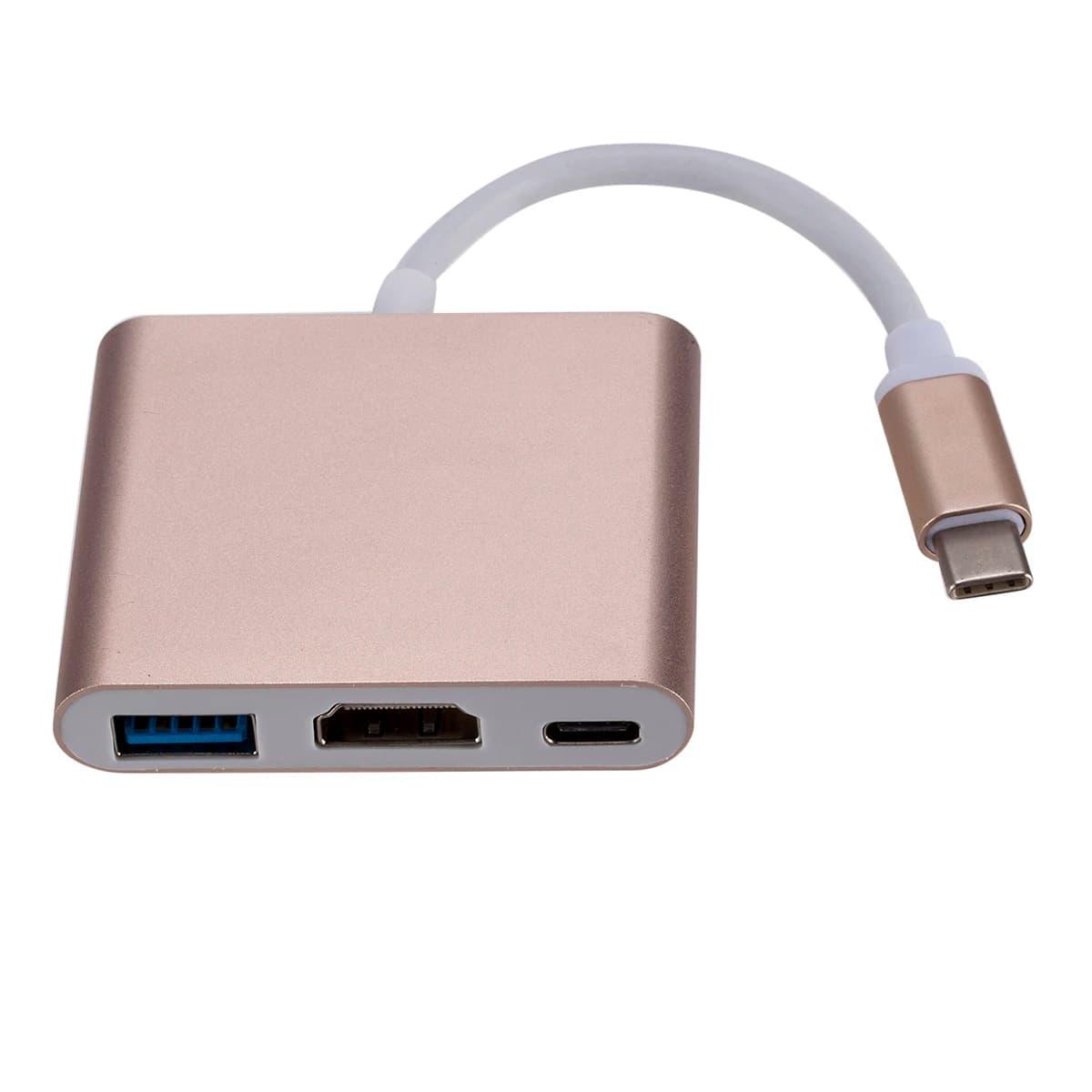 Adattatore da USB C a HDMI 4K e cavo convertitore da USB Type C a HDTV 3 in 1 – Compatibile con Samsung Huawei Mac MacBook Tablet
