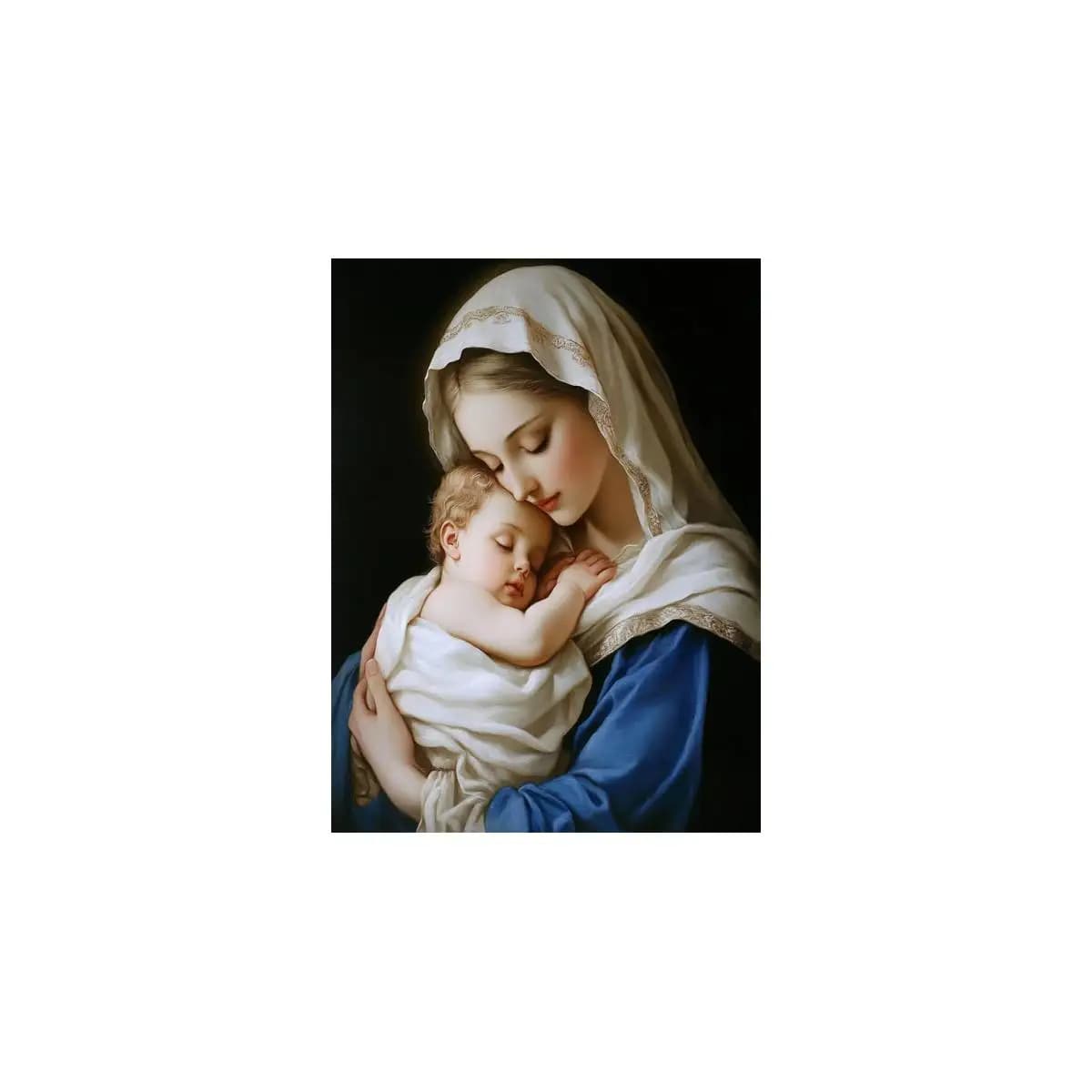 1pc Virgin Mary 30x40cm/11.8x15.7in, 11CT/14CT Cross-stitch Embroidery Set, Art and Craft