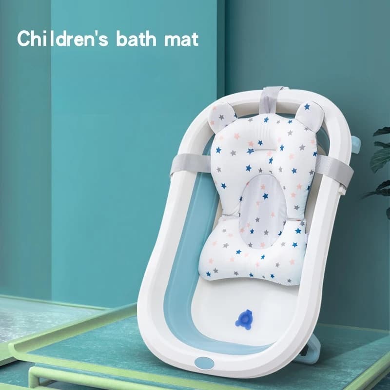 Tappetino di supporto per seggiolino da bagno per bambini Tappetino antiscivolo per bambini Cuscino per il corpo per bambini Cuscino per vasca da bagno per neonati Cuscino per vasca da bagno per bambini Rete per doccia