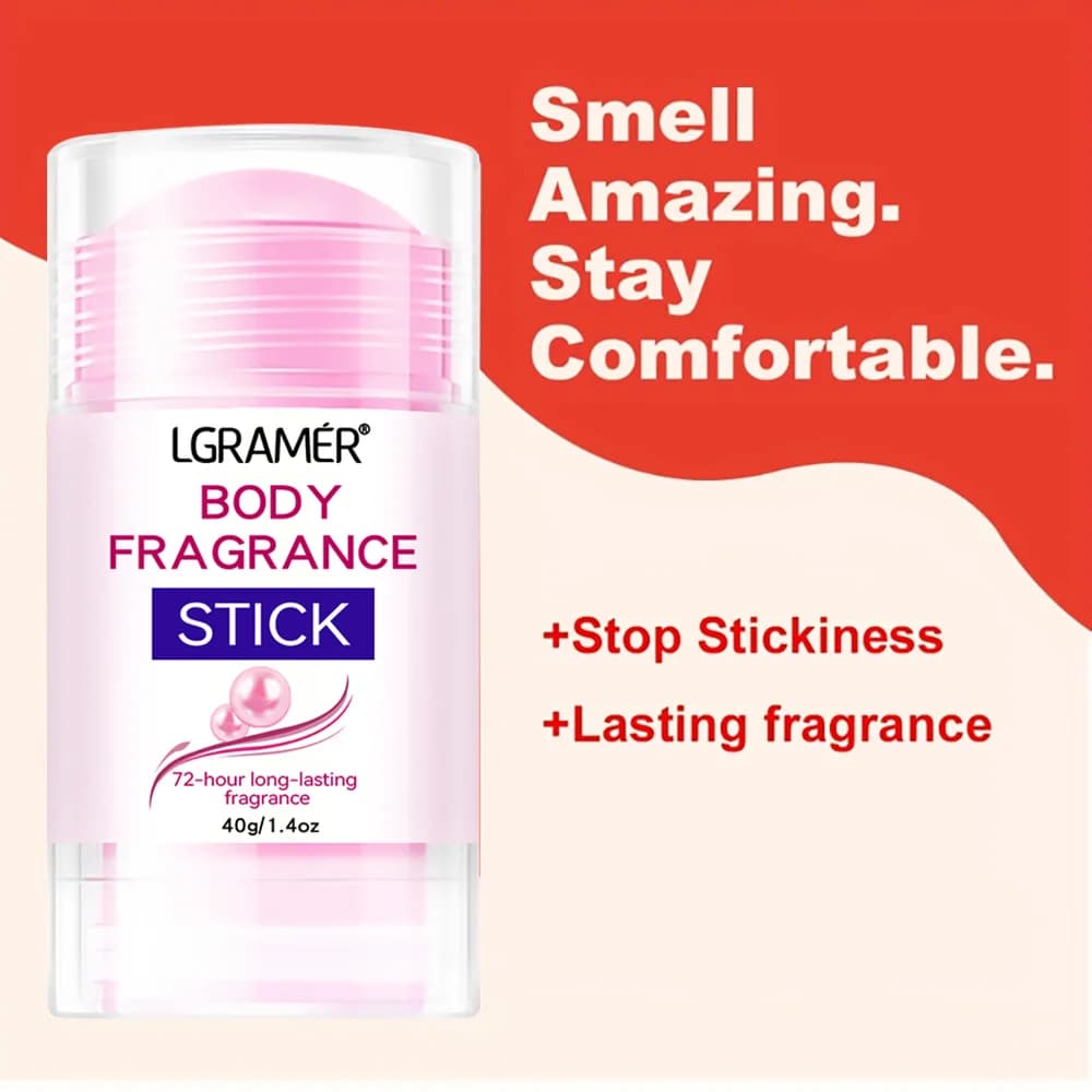 Stick deodorante per il corpo LGRAMER | Idratare la pelle con fragranza fresca | Stick per la cura del deodorante per aree intime