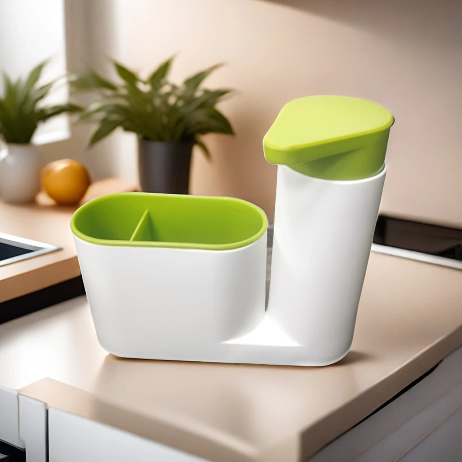 Versatile utensili da cucina e bagno, lavello, sapone, detersivo, organizer - scatola multifunzionale con dispenser di sapone per le mani