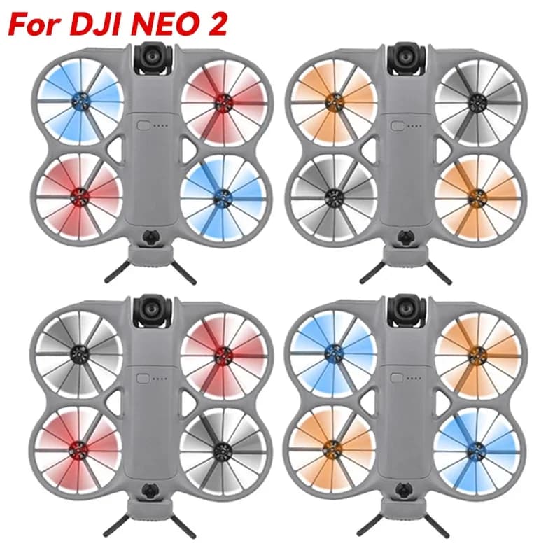 High precision spare props for DJI NEO 2 pairs of multicolored blades Durable drone accessory with screwdriver