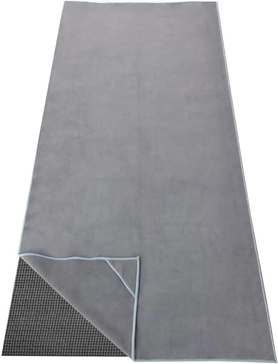 Anti-slip Yoga Phone with Angolan Pockets, 25x72 Inches, in Microfiber Absorbent for Yoga Mats