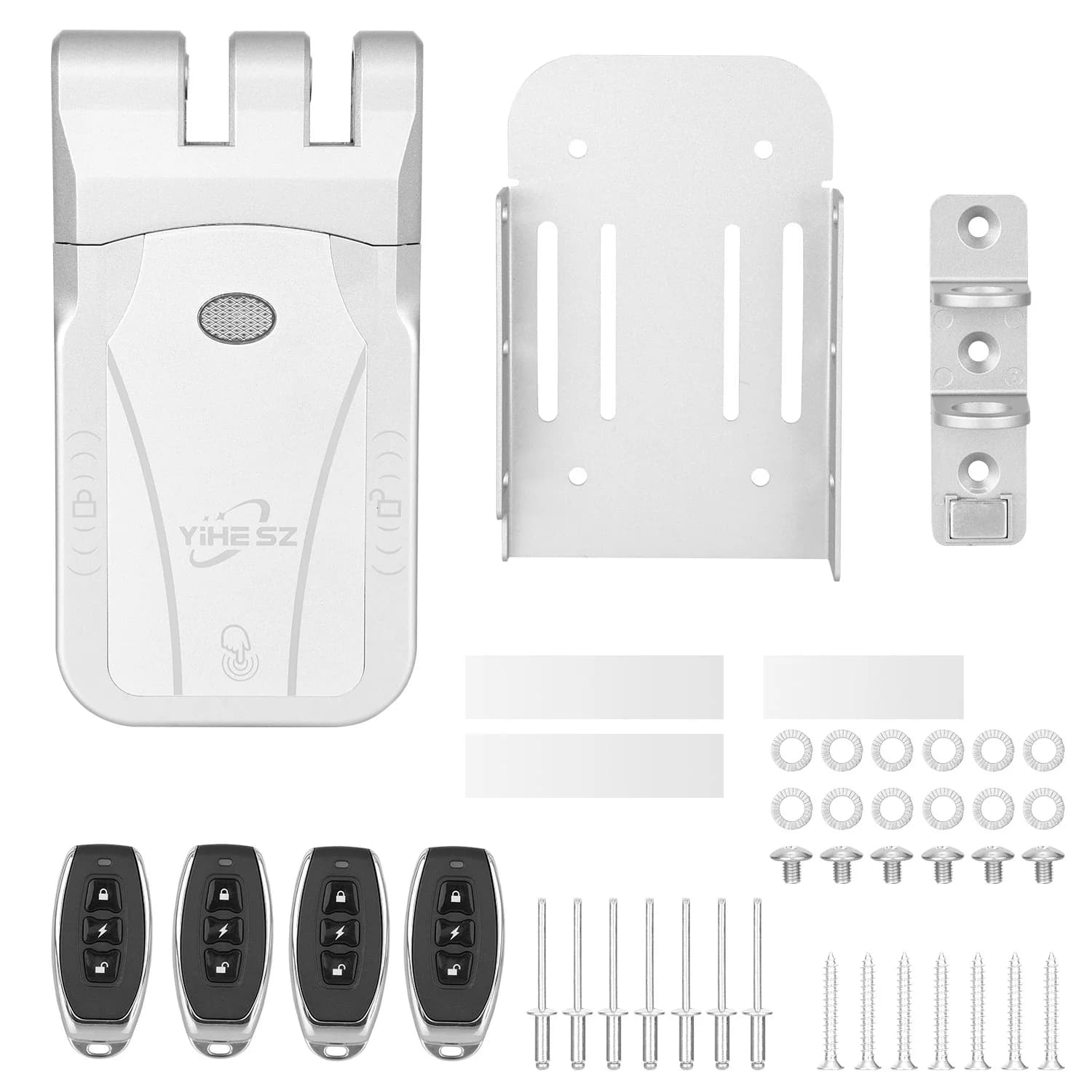 YiHESZ Serratura per porta con telecomando Doppio motore Touch Lock/sblocco 433 Mhz Catenaccio invisibile Smart Lock Tuya App Control VS Wafu 026