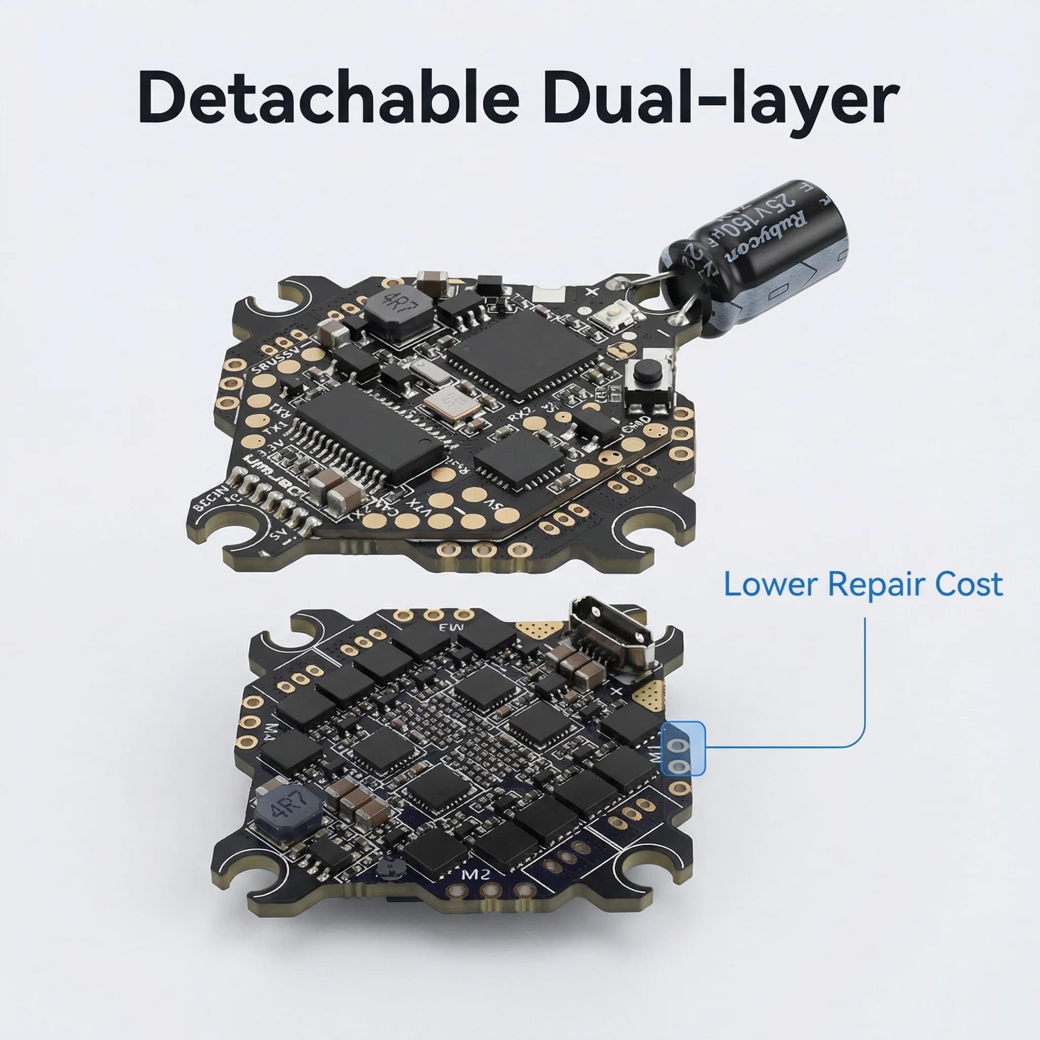 DarwinFPV F411 15A AIO Flight Controller BWhoop Blheli_S Betaflight F4 OSD BEC BL_S 1-3S 4In1 ESC per Droni RC FPV e Aeroplani