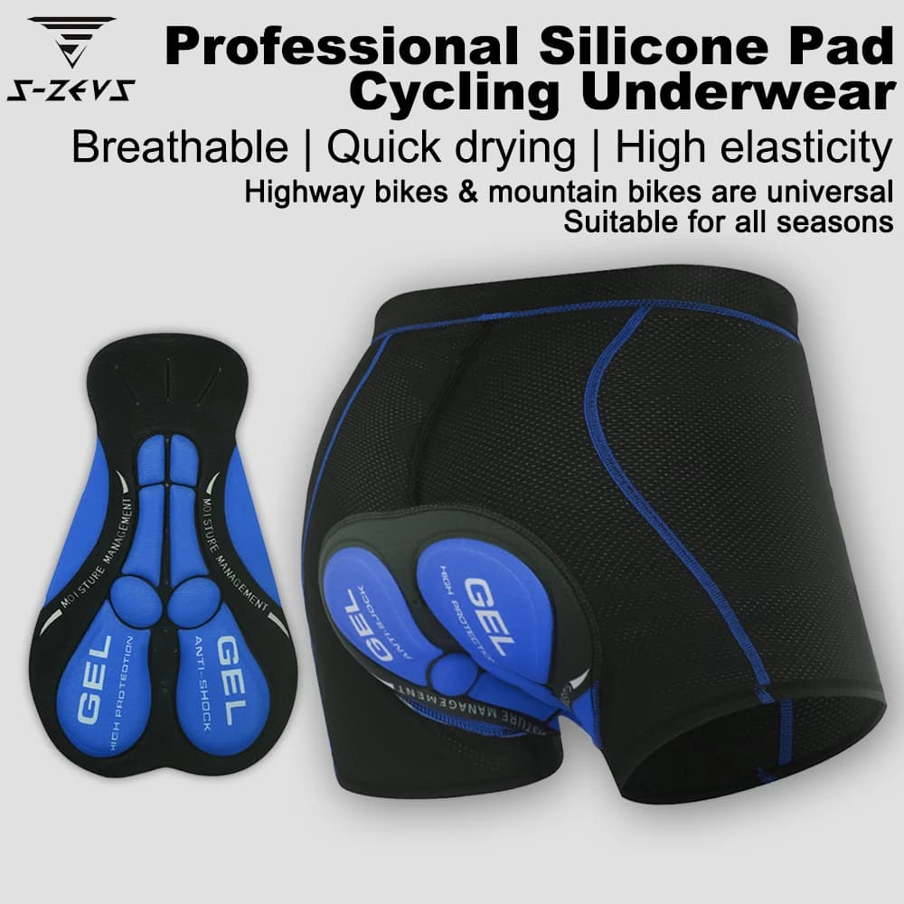 S-ZEUS Men's Underwear Cycling Shorts Breathable Anti-slip Bike Shorts with 5D Gel Padding Riding Shorts for Road Bike MTB