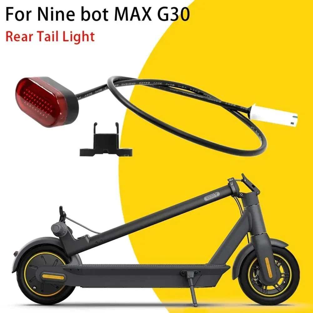 Lampada freno fanale posteriore per bici elettrica PER Ninebot-MAX G30 bici elettrica scooter semaforo freno luce posteriore con cavo accessori ciclismo