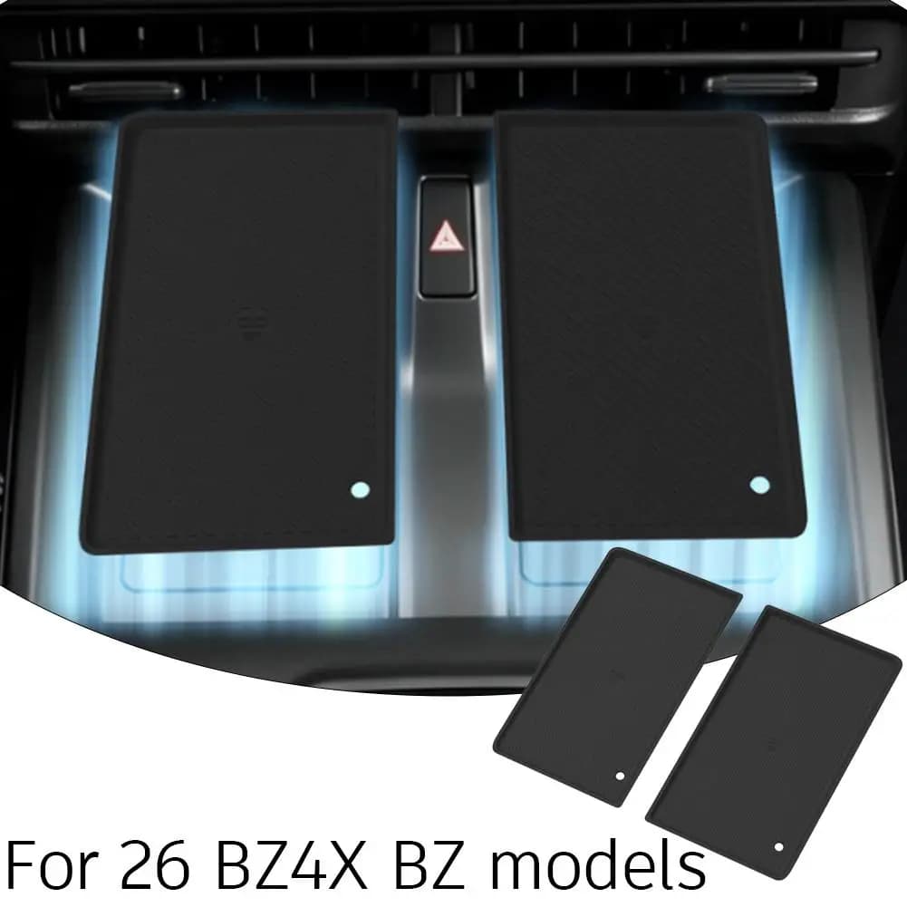 For 26 Models Of BZ4X BZ Central Control Mobile Phone Wireless Charging Silicone Pad Car Storage Pad Anti Slip Pad Interior