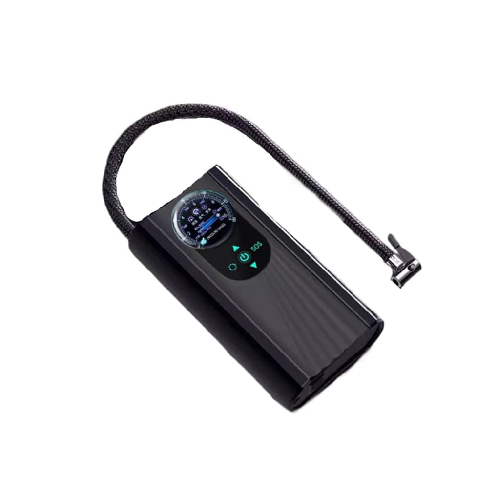 Potente Compressore d'Aria Digitale 12V per Auto, Gonfiatore Elettrico con Display LCD, Mini Accessorio per Veicoli e Biciclette