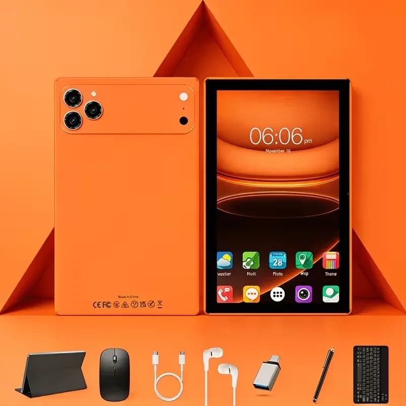 Tablet Portatile Intelligente, Batteria ad Alta Capacità 4000mAh, 8GB+256GB, Fotocamera HD, Sistema Operativo Android 15
