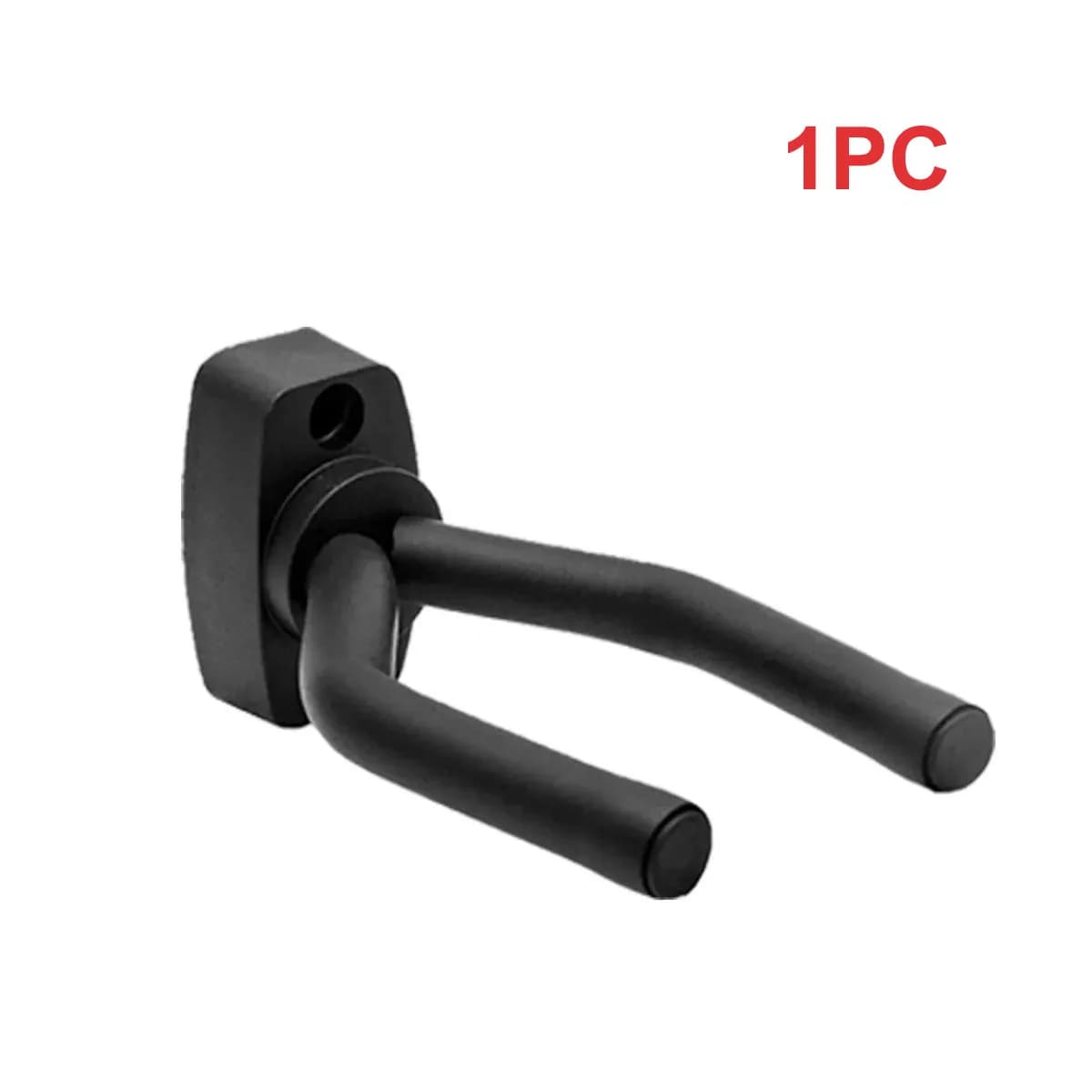 Wall Mount Guitar Hook 1pcs, Metal Core + ABS, Anti-Scratch EVA Padding, Fits Most String Instruments