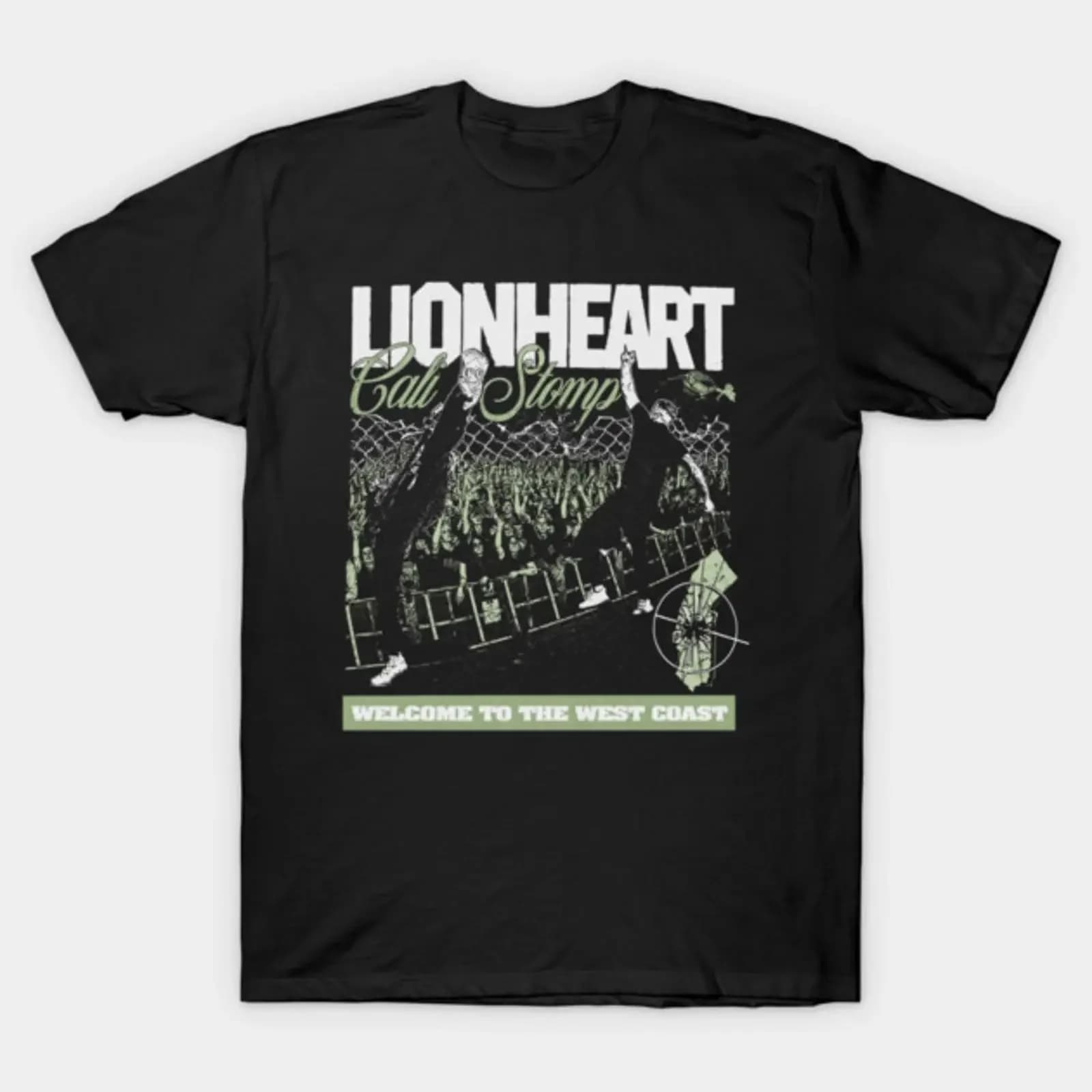 Lionheart Cali Stomp Live T Shirt vintage Washed graphic homme Soft designer clothes Slightly Stylish fashion Versatile Casual
