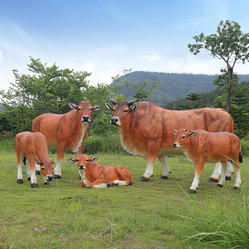 FRP simulazione scalper scultura giardino paesaggio parco esterno foresta prato decorazione paesaggio grande pendolo animale