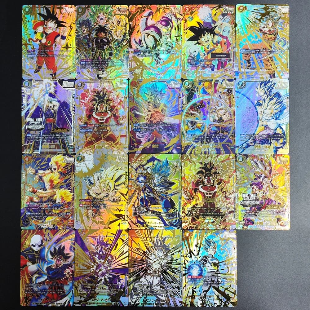 Dragon Ball 19Pcs Super Card Game Fusion World DIY Textured Holo Cards 2026 JP Goku Vegeta Broly Collectible Trading Card