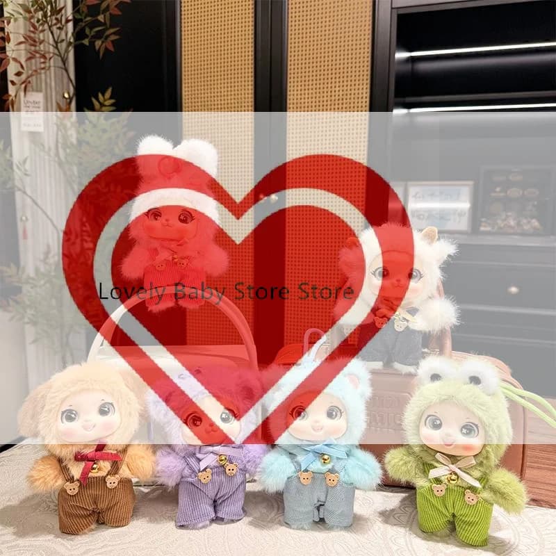 【BS】Cute Standing Posture Animals Vinyl Face Plush Doll Pendant Backpack Decoration Gifts
