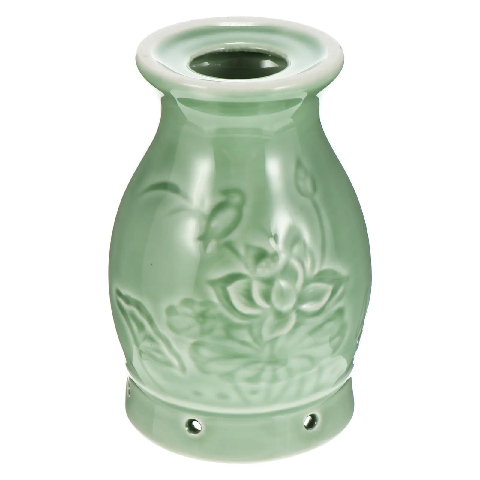1 Pezzo Bruciatore per Moxibustione in Ceramica, Ergonomico, Leggero, Portatile, con Griglia Antiacquastra Estraibile, Superficie Massaggiante, Sicuro