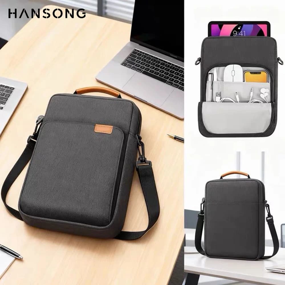 Tablet Shoulder Sleeve Bag For IPad Air Pro 12.9in IPad Air 10.9 in Galaxy Tab A 10 Laptop Pouch Handbag Briefcase