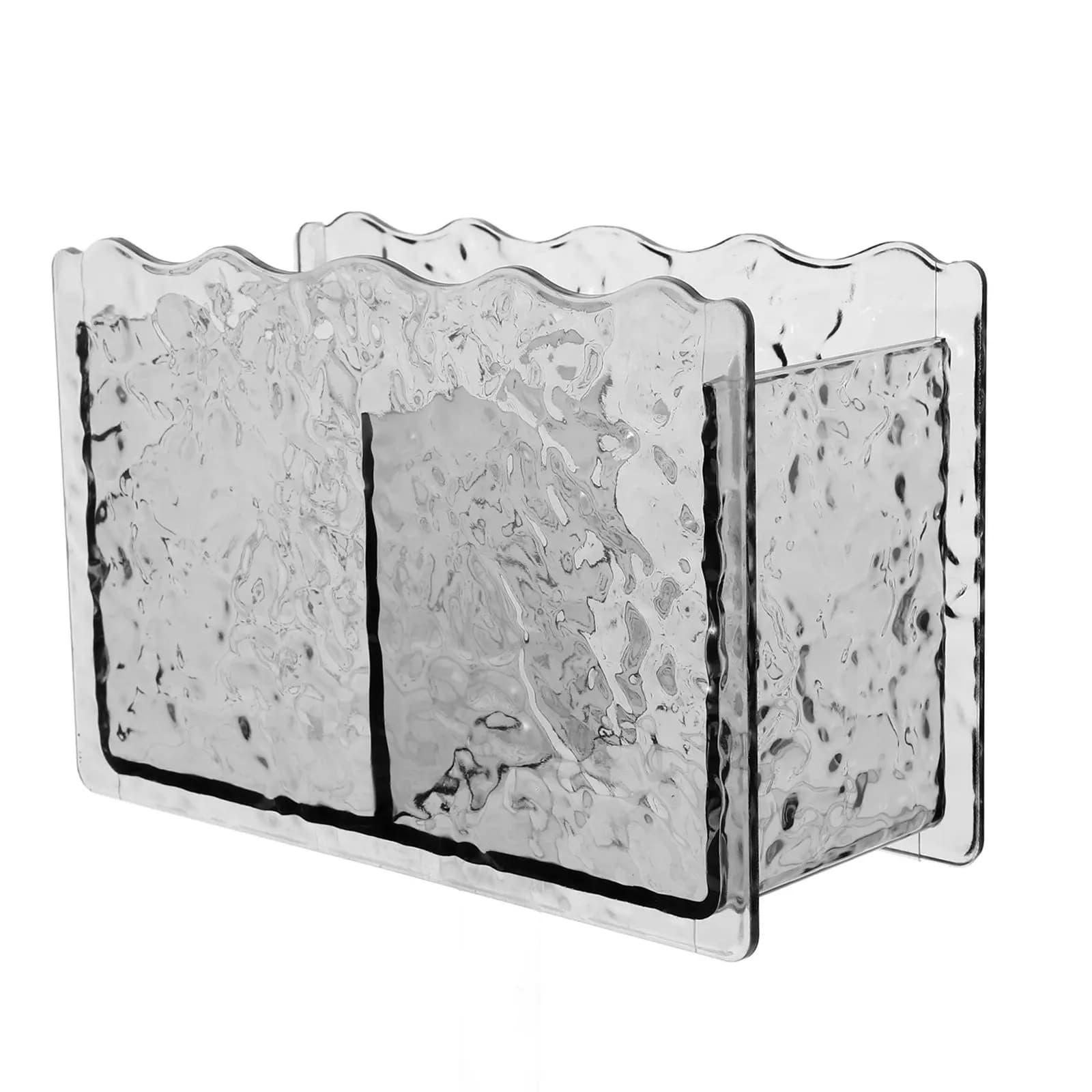 Portapenne Trasparente in Plastica, Organizzatore da Scrivania Multifunzionale, Porta Pennelli per Trucco, Piccolo Contenitore per Scrivania