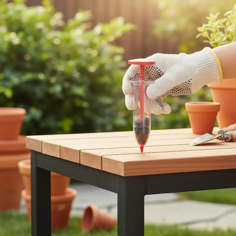 Dispenser di Semi Efficiente per Giardinaggio, Seminatrice Manuale Mini per Fiori e Aiuole