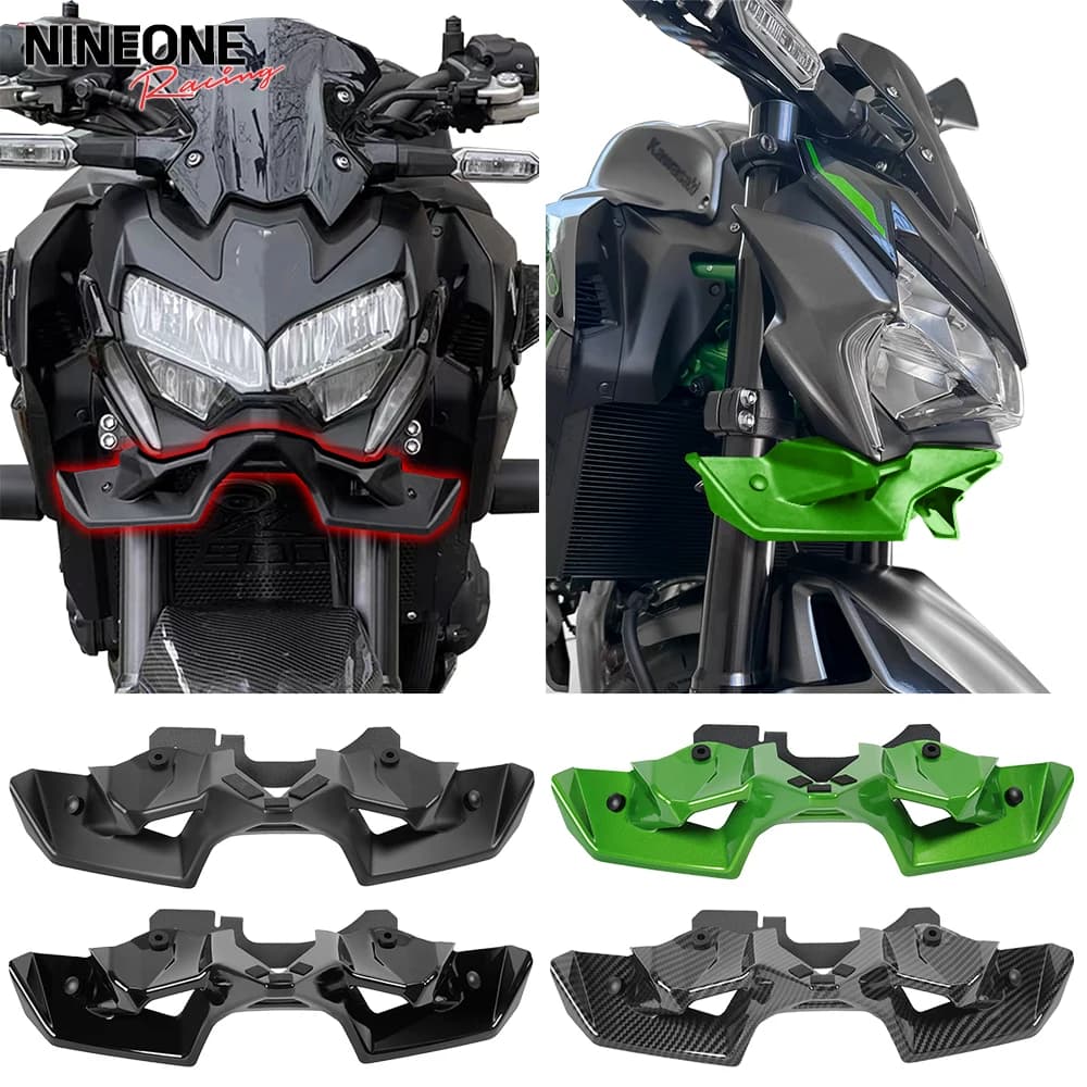 Moto Aerodinamico Parafango Kit Spoiler Anteriore Nudo Copertura a Forma di Becco Per Kawasaki Z900 Z 900 Z-900 Accessori 2020-2025