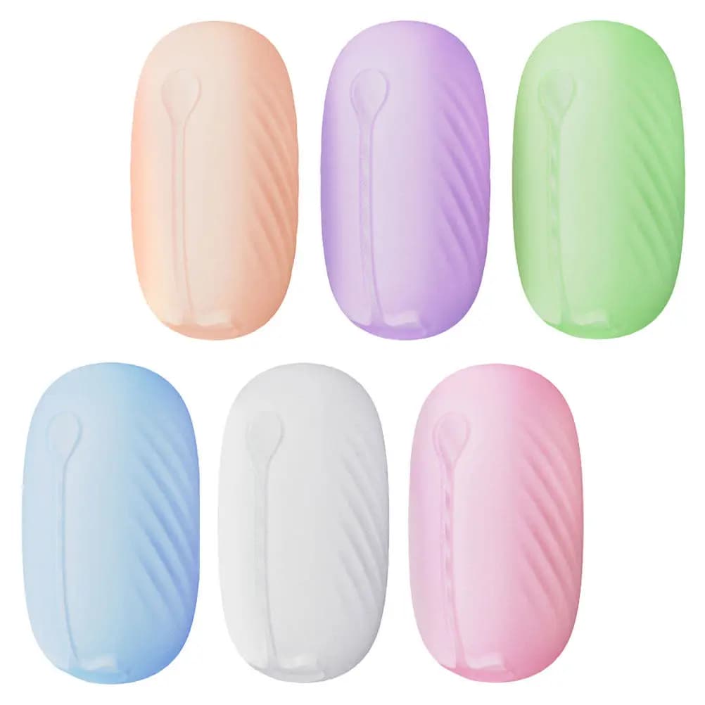 Set di 6 Cappucci Protettivi per Spazzolini da Viaggio, Custodie in Silicone Portatili, Organizzatori Essenziali per Kit da Viaggio, Coperture per Pennelli da Trucco