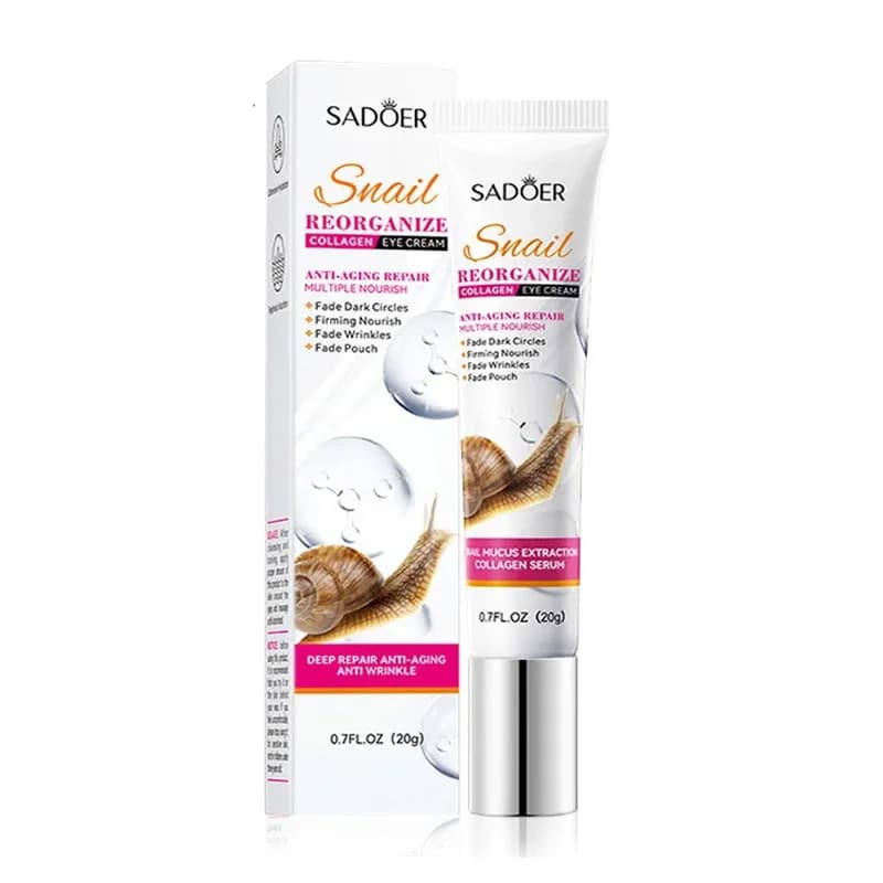 SAODER Lumaca Collagene Crema Per Gli Occhi Anti Cerchi Scuri Rimuovere Le Occhi Borse Idratante Rassodante Bellezza Occhi Prodotti Per La Cura Della Pelle