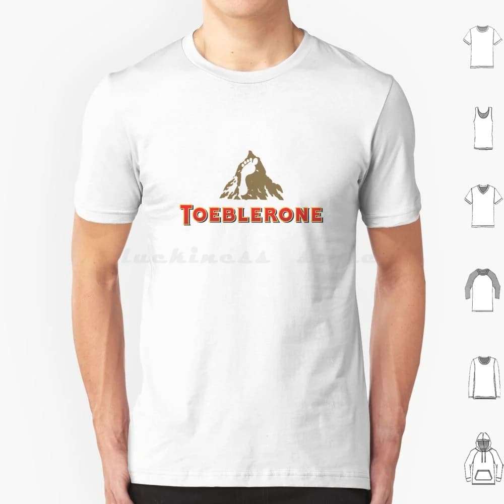 Toeblerone Chocolate Logo Parodia T Shirt Big Size 100% Cotone Yabyum Yabyumshop Logo Logo Parodia Logo Parodia Parodia Meme Pop Culture