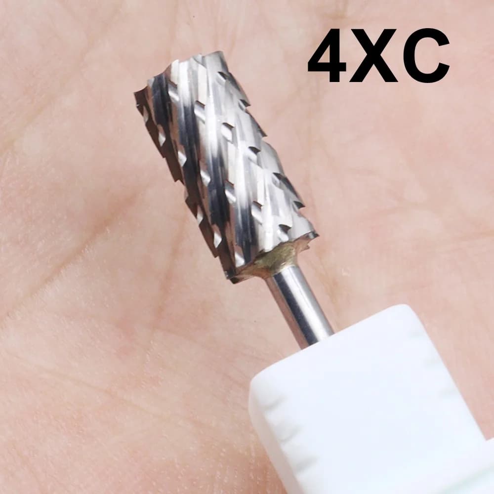 1 Piece 4XC 5-in-1 Brake for Bidirectional Nails in Tungsten Carbide, Tip for Cuticol, Accessories for Electric Drill for Manicure and Gel