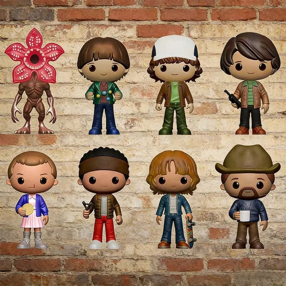 NUOVA Action Figure di Stranger Things Jane Ives/Will Byers/Mike Wheeler, Statuetta in Vinile per Cosplay, Giocattolo Ornamentale, Regalo di Capodanno