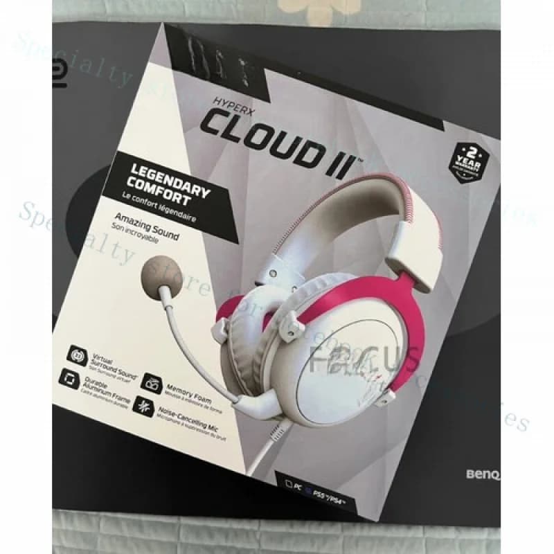 A++ Brand new original for HyperX Hurricane Cloud2 gaming headphones pink and white.