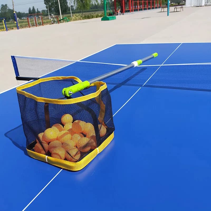 Raccoglitore di palline da ping pong, raccoglitore di pickleball, rullo, raccoglitore di palline da tennis comodo ed estensibile da 60-90 cm, raccoglitore di palline a rulli