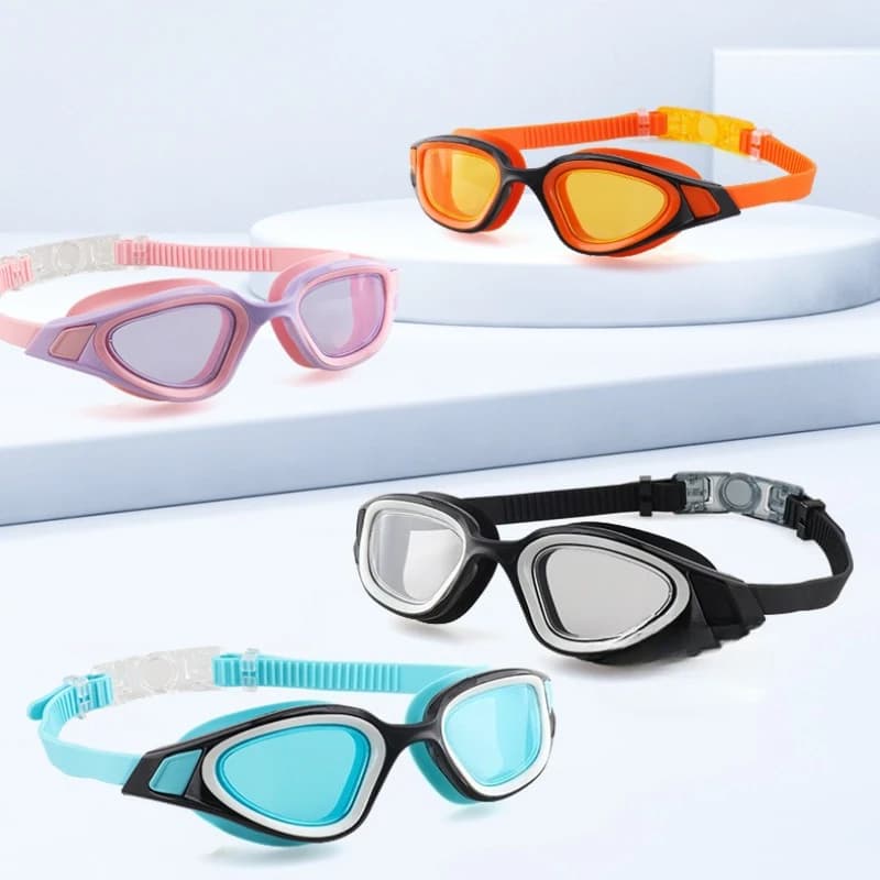 Adult UV Protective Lenses Men Women Women Transparent Lenses Swimwear Adjustable Silicone Swimming Glasses Waterproof in Pool