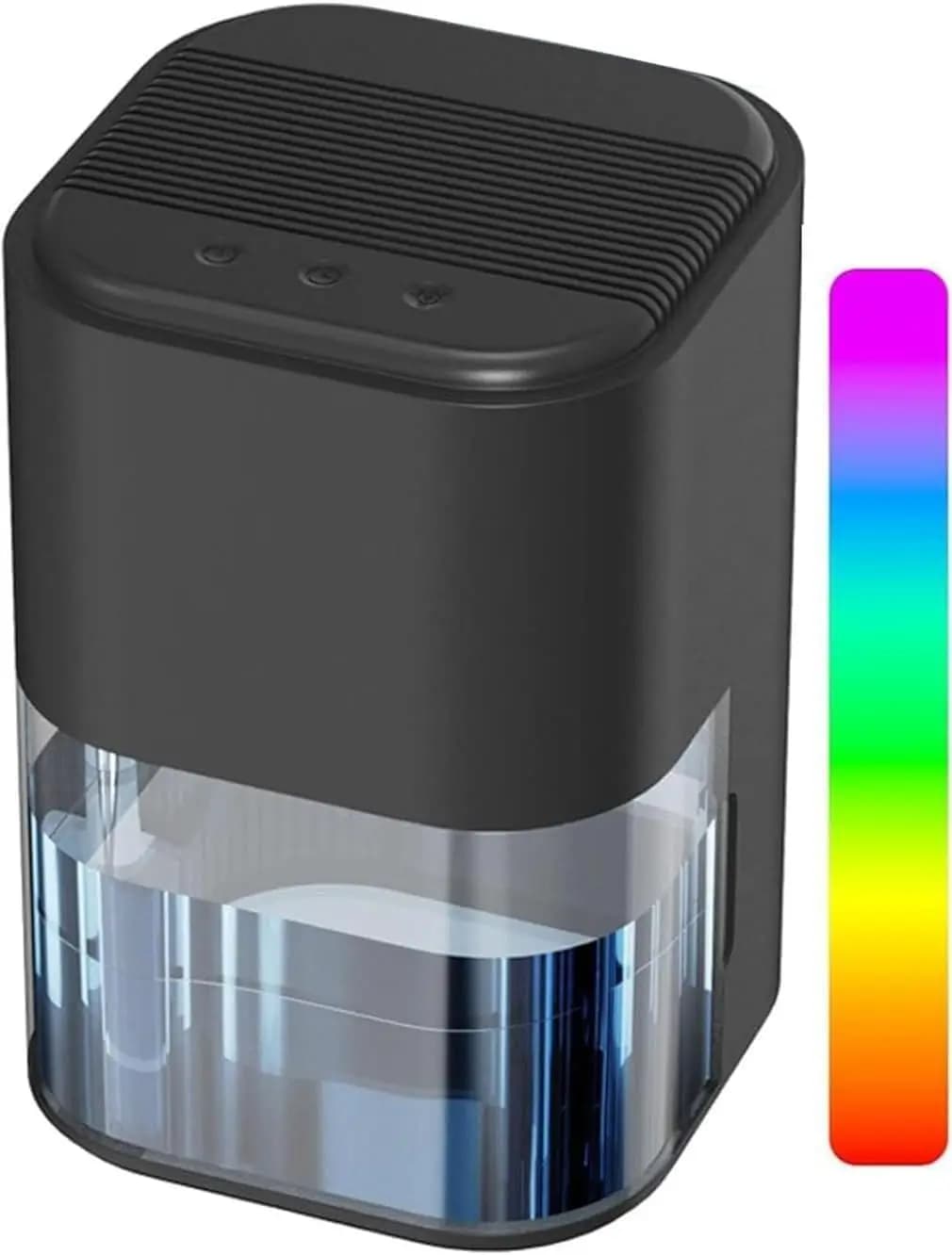 Mini deumidificatore compatto per la casa, 2 litri con LED, piccolo, due modalità di lavoro, spegnimento automatico, per camera da letto, bagno, armadio, seminterrato