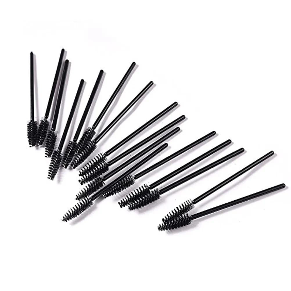 150Pcs Disposable Black Eyelash Mascara Wands Brushes Curl Separate Eyelashes Lash Combs Disposable Mascara Wands