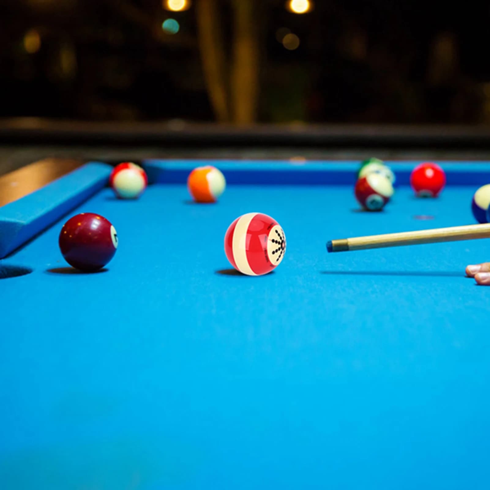 Pallina da biliardo portatile palla da allenamento in resina resistente all'usura per l'america Pool Eight Ball