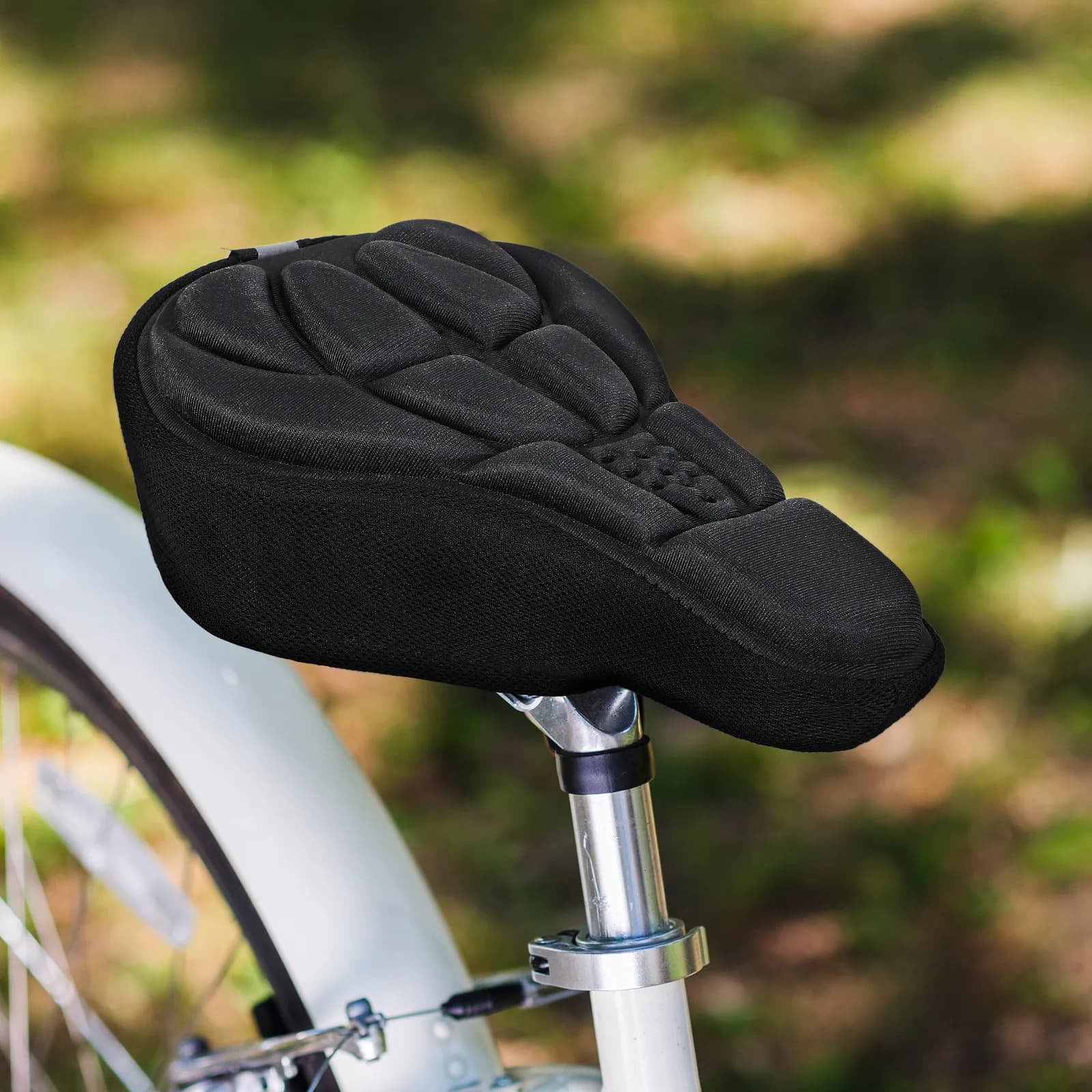2 Pezzi Coprisella Imbottiti Ergonomici per Bicicletta, Cuscini Comodi per Sella Bici da Montagna, Strada e Scatto Fisso