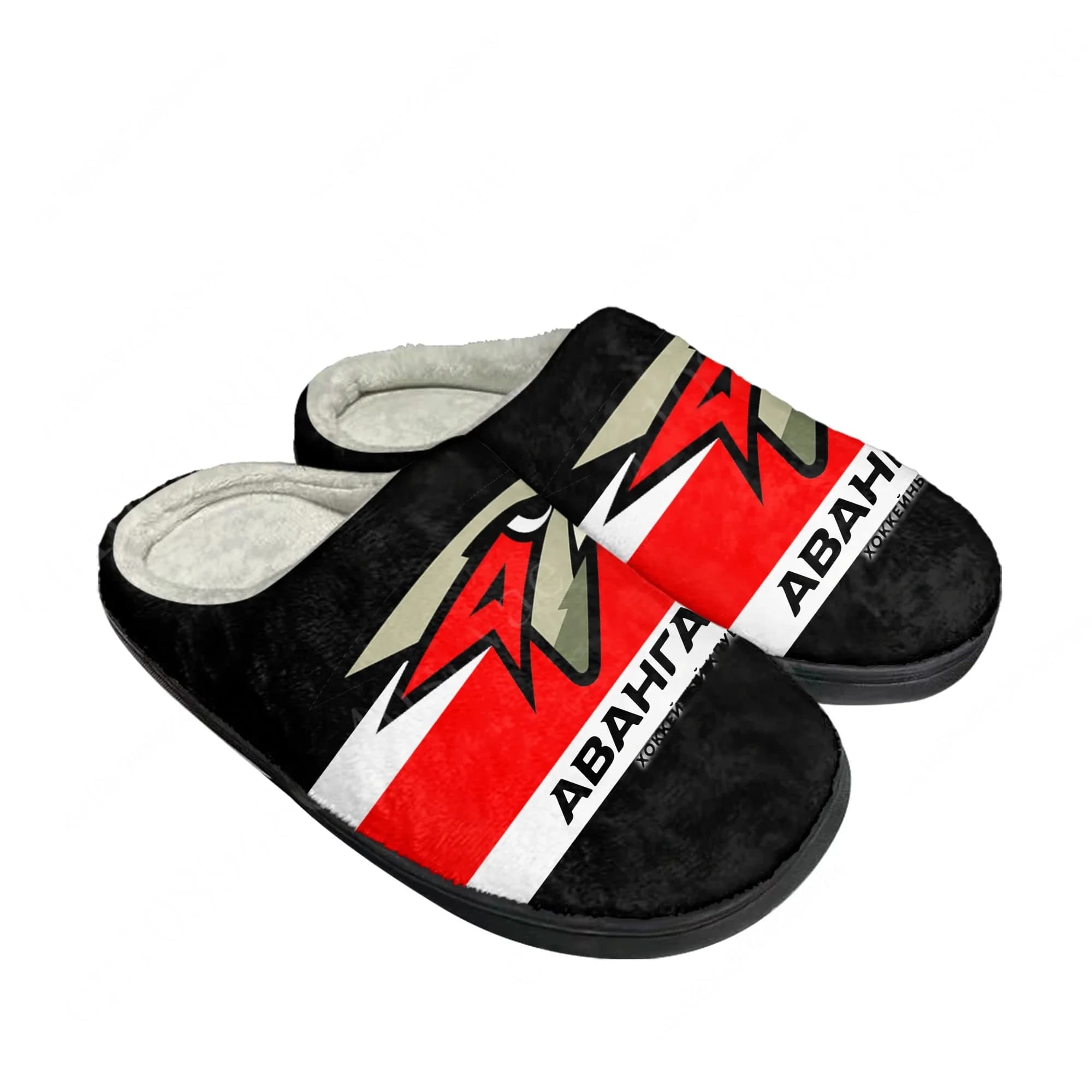 Ciabatte in cotone Hockey Club Avangard per uomo e donna, in peluche, casual, calde, per casa e camera da letto, termiche, personalizzabili