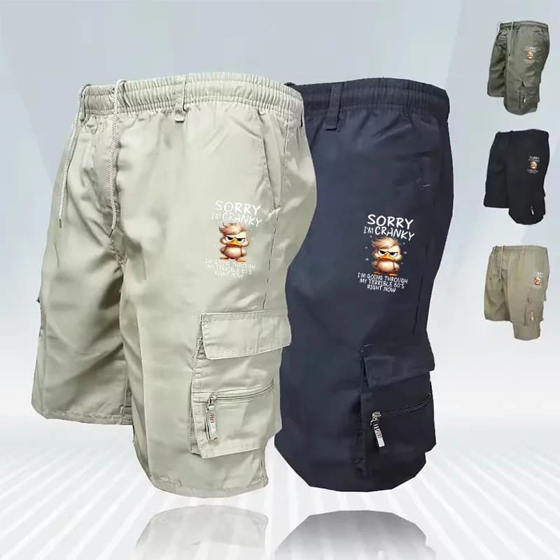 Nuovi pantaloni casual fitness da uomo multitasche alla moda, pantaloncini casual larghi tattici mimetici alla moda
