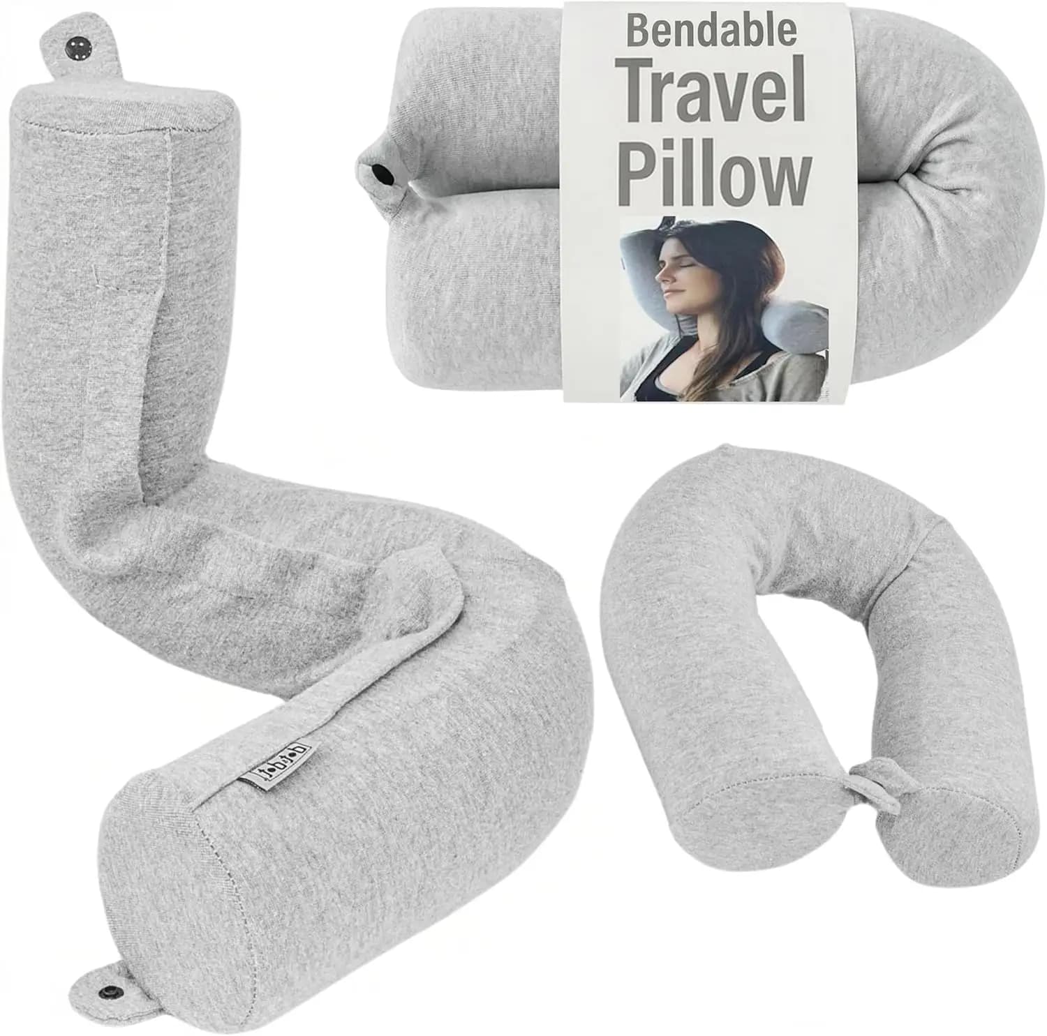 Cuscino da viaggio Twist Memory Foam per aeroplani - Supporto per il collo regolabile, multiuso per dormire su voli e viaggi