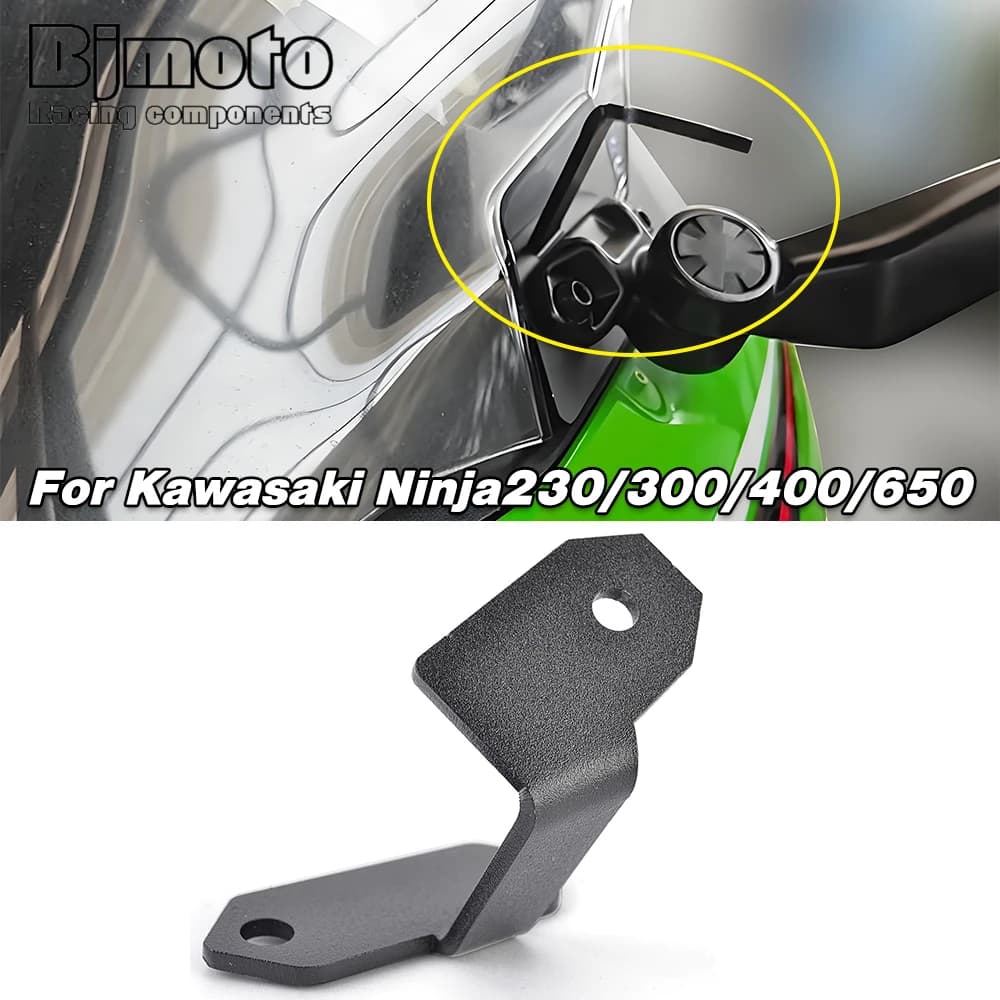 Ninja400 2024 Moto Sinistra Dash Cam DVR Action Camera Staffa Per Kawasaki Ninja 400 300 250 650 Tutti Gli Anni Ninja650 Ninja250