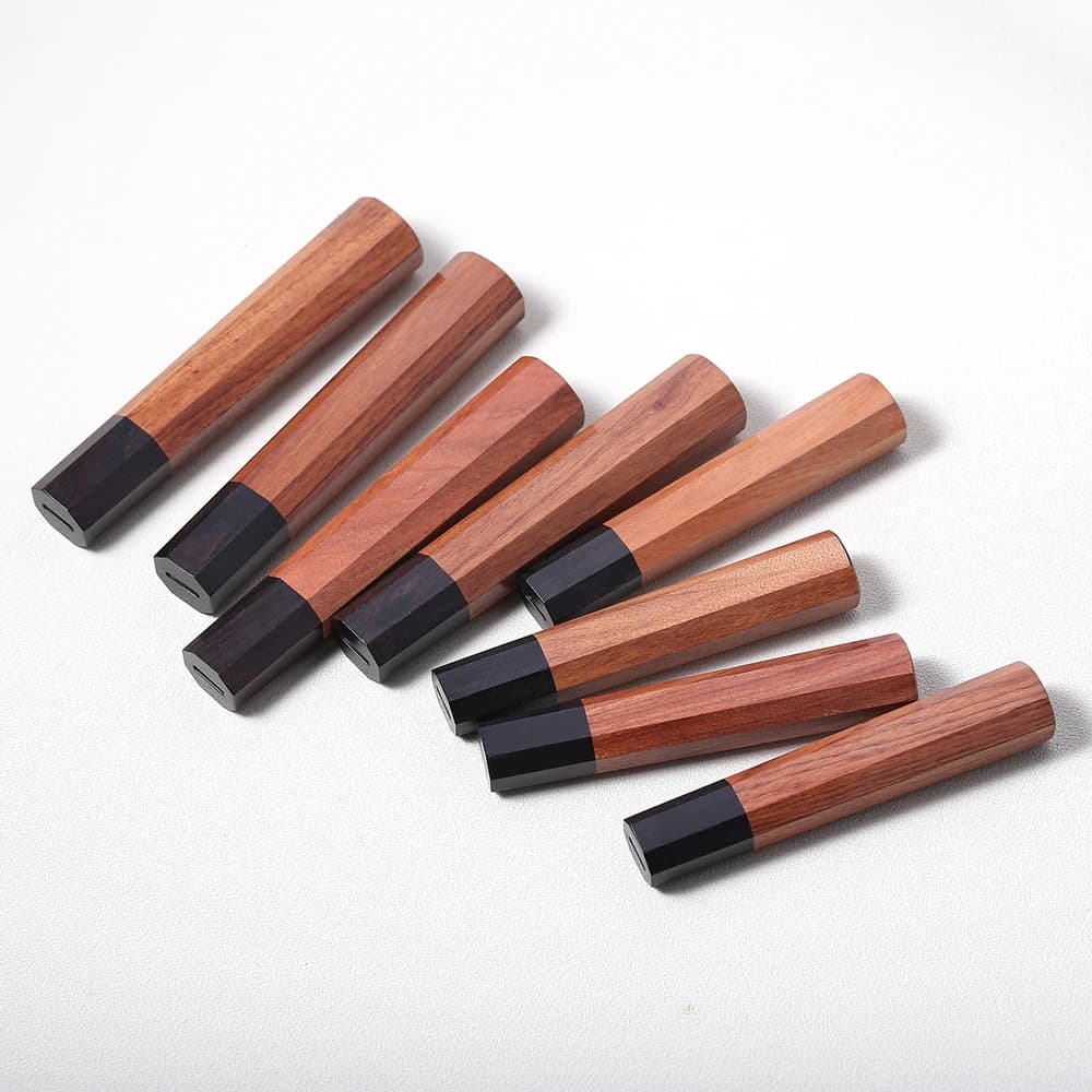 Japanese Style Chef Knife Sleeve ECO Friendly DIY Kitchen Knife ECO Friendly Natural wood Details for making Accessories Octagonal Manici