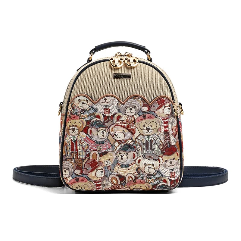 Women's Large Capacity University Backpack Fashion Cartoon Travel Small Shoulder Bag Cute Girl's Backpack for School And Daily U