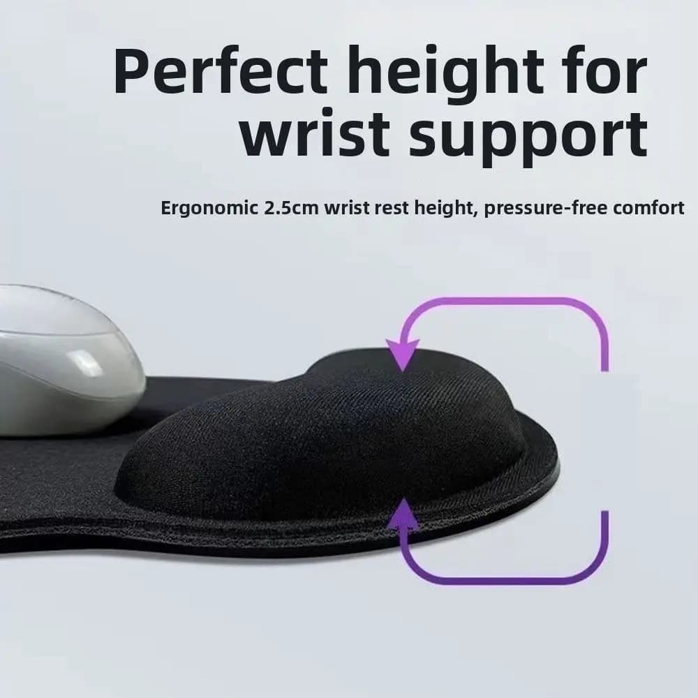 2 pz/set Rimbalzo Lento Tastiera ergonomica Poggiapolsi Antiscivolo Comodo Mouse Pad Set Facile Digitazione Protezione Del Polso Tappetino Da Polso