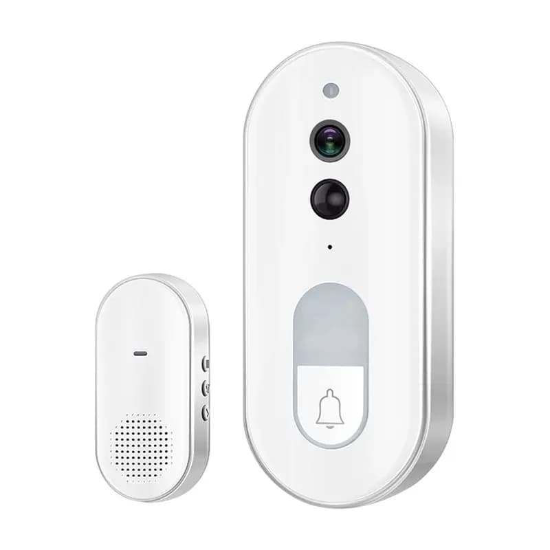 LLCS-Tuya Smart Video Doorbell Wireless HD Camera Wifi Two-Way Talk IR Night Vision IP65 Waterproof Home Security