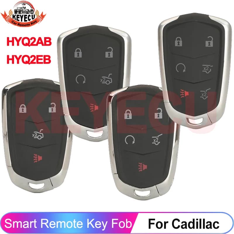 KEYECU HYQ2AB HYQ2EB telecomando per Cadillac Escalade ESV ATS CTS SRX XTS 315/433MHz ID46 PCF7937E Smart Car Key 4/5/6 pulsanti