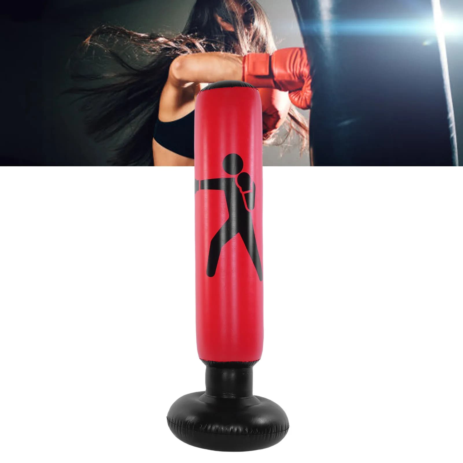 63 inch inflatable boxing pole Children's boxing bag Kickboxing column standing for karate Taekwondo Mixed martial arts