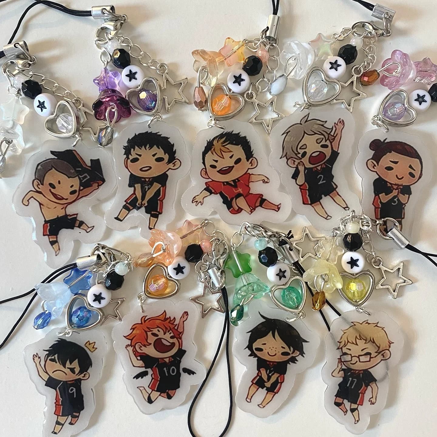 volleyball!! Karasuno Phone Charms, Anime Merchandise, Cute & Collectible Accessories, Perfect Gift for Fans, Durable Design