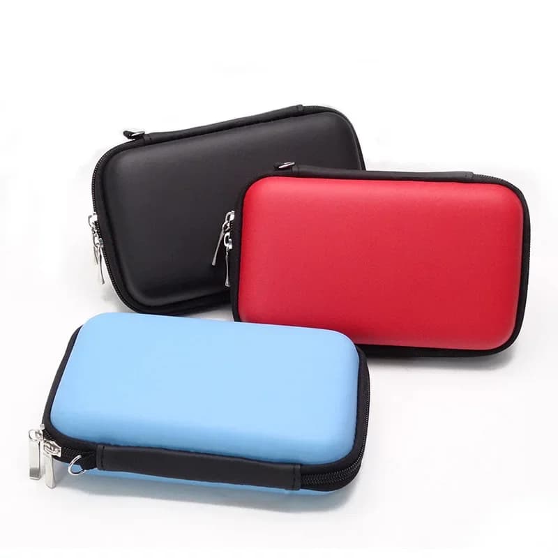 Custodia rigida antiurto Nworld in EVA per HDD da 2,5 pollici, power bank portatile, chiavette USB e piccoli accessori digitali